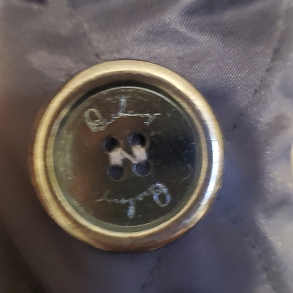 Burberry Navy Quilted Peacoat Nova check. Lined jacket. Sz small. - Picture 7 of 16